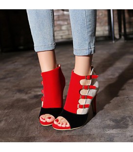 Women's Sandals Spring Summer Fall Fleece Casual Party & Evening Stiletto Heel