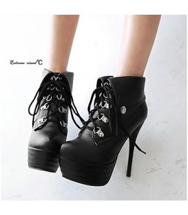 Women's Shoes PU Fall Comfort Heels For Casual 