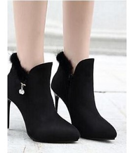 Women's Boots Comfort PU Casual Stiletto Heel