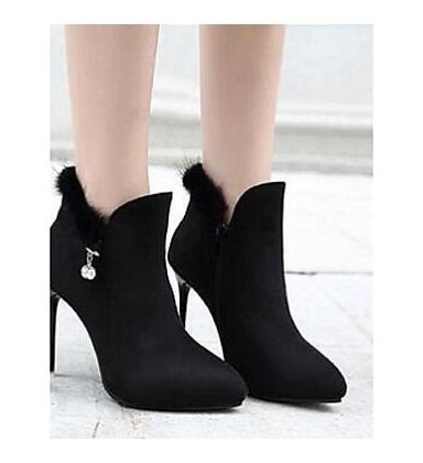 Women's Boots Comfort PU Casual Stiletto Heel