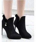 Women's Boots Comfort PU Casual Stiletto Heel