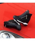 Women's Shoes PU Fall Winter Comfort Boots For Casual White Black