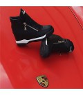 Women's Shoes PU Fall Winter Comfort Boots For Casual White Black