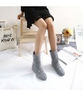 Spring Summer Women Boots knitted Hollow high boots