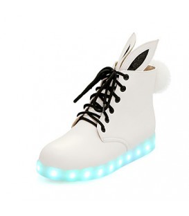 Women's Boots Spring Fall Winter Comfort Novelty Ankle Strap PU 