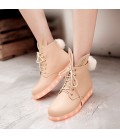 Women's Boots Spring Fall Winter Comfort Novelty Ankle Strap PU 