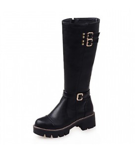 Women's Boots Spring Fall Winter Platform Comfort Novelty Patent 