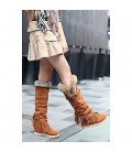 Women's Boots Spring / Fall / Winter Gladiator Fur Party & Evening