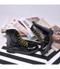 Women's Shoes Flocking Leatherette Fall Winter Combat Boots