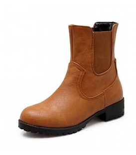 Women's Shoes Leatherette Fall Winter Fashion Boots
