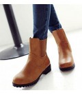 Women's Shoes Leatherette Fall Winter Fashion Boots
