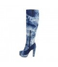 Women's Shoes Denim Fall Winter Cowboy / Western Boots