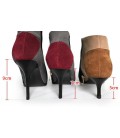 Women's Boots Comfort PU Casual Zipper Kitten Heel Ruby 