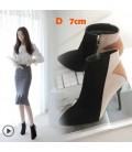 Women's Boots Comfort PU Casual Zipper Kitten Heel Ruby 