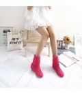 Spring Summer Women Boots knitted Hollow high boots