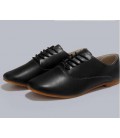 Women oxford shoes ballerina genuine leather flats shoes