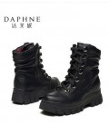 Winter new fashion casual style round lace platform shoes women's winter boots