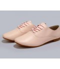 Women oxford shoes ballerina genuine leather flats shoes