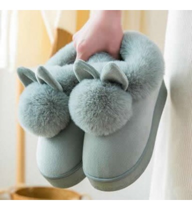 Cotton slippers handbags with thick winter Korean cute
