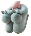 Cotton slippers handbags with thick winter Korean cute