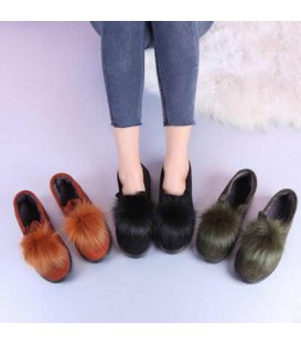 Ladies winter scoop shoes plush shoes 2017 new