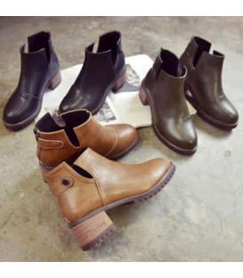 2017 new Martin boots women's boots flat leather British