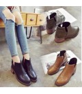 2017 new Martin boots women's boots flat leather British
