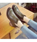 2017 new Martin boots women's boots flat leather British