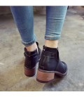 2017 new Martin boots women's boots flat leather British