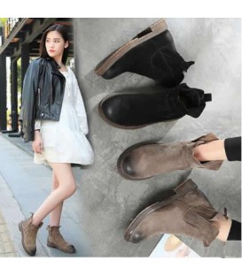 Autumn and winter new Chelsea boots, pigskin Martin boots British 