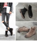 Autumn and winter new Chelsea boots, pigskin Martin boots British 