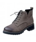 2017 new English wind low heel short boots and velvet warm cotton boots