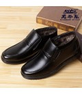 [Italian brand classic car] plus velvet plus winter high-top men's shoes