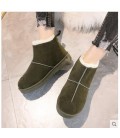 Winter snowshoe short tube with velvet, warm water, waterproof, waterproof and antiskid shoes