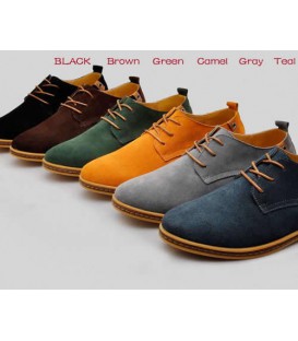 Men Flats Shoes Casual Genuine Leather Shoes Oxford Shoes