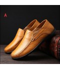 NIAN JEEP winter bean soft shoes men's business casual plus velvet shoes
