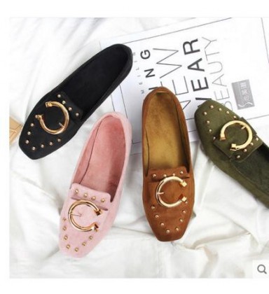 2018 spring and autumn new female Korean students a lazy leisure shoes all-match Harajuku
