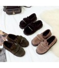 Korean female rabbit diamond all-match Doug winter shoes
