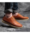 2018 British Bullock men's British style business casual shoes wild trend of men's shoes