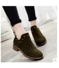 2017 all-match Chelsea boots female British style Harajuku Martin boots thick with rivet boot
