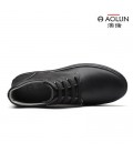 Australian Lun Korean men's casual wear lace round plate shoes