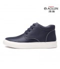 Australian Lun Korean men's casual wear lace round plate shoes