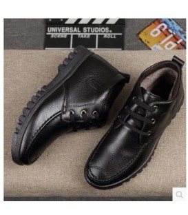 Men's shoes men's cotton velvet warm winter shoes plus high shoes