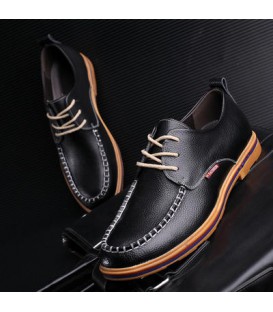  Qi Yuhan stylish men's tie-in thick bottom with low-cut shoes