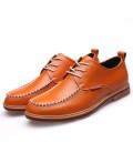 Qi Yuhan stylish men's tie-in thick bottom with low-cut shoes