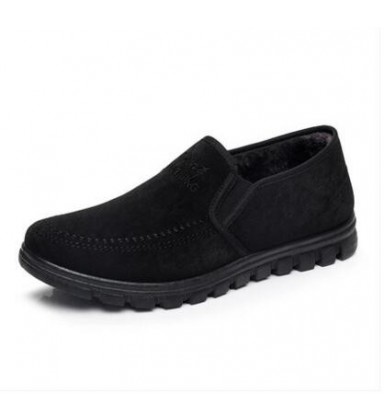 Mens shoes and shoes winter low cashmere thermal antiskid thickening shoes