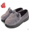 Autumn and winter peas shoes and cashmere leisure shoes female pregnant women driving thickening