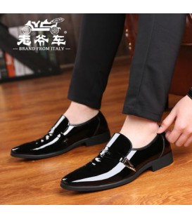 Classic 2018 new dress shoes business breathable men's shoes