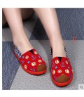 Old Beijing shoes, old shoes slip-on pedal shoes Asakuchi