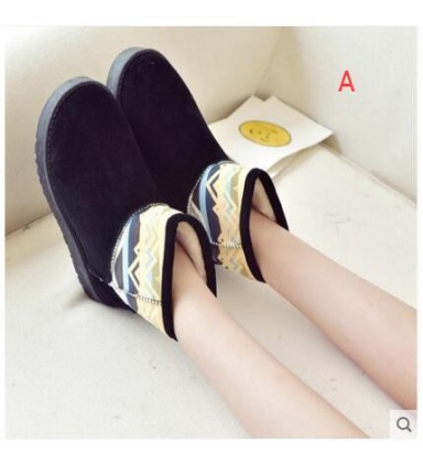 In the winter of 2017 Korean version of the new students all-match short tube warm shoes